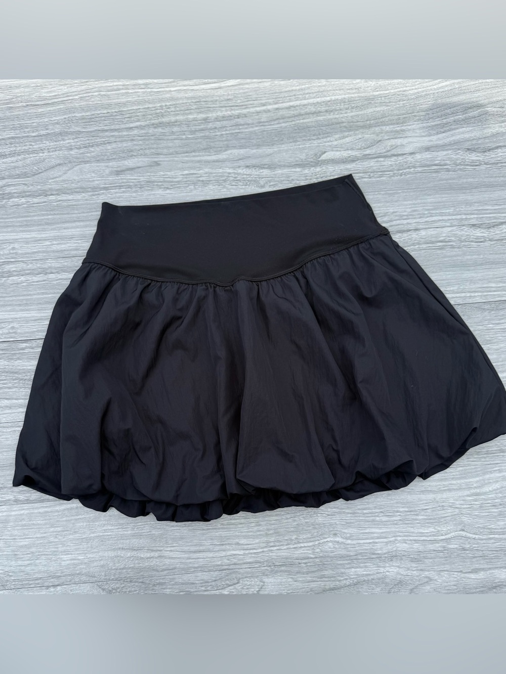 aerie Black Bubble Mini Skirt